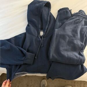 TNA Cozy Fleece Set in Deep Blue